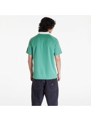 Ριγέ μπλούζα με κοντό μανίκι από ζέρσεϋ Adidas Originals πράσινο