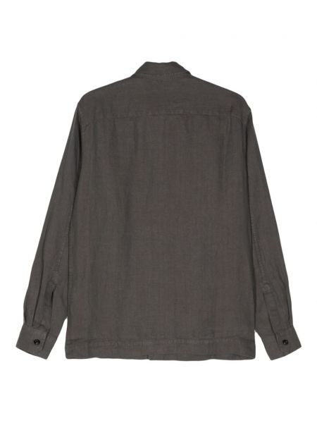 Lininė marškiniai Boglioli pilka