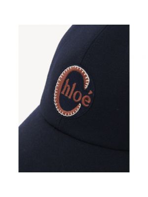 Gorra de lana Chloé azul