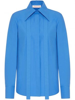 Βαμβακερό πουκάμισο Valentino Garavani μπλε