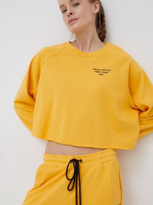 Dkny bluza damska kolor pomarańczowy z nadrukiem