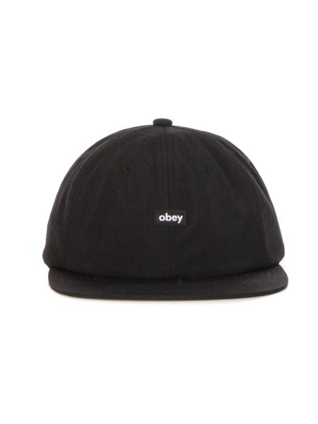 Nylonowa czapka z daszkiem Obey czarna