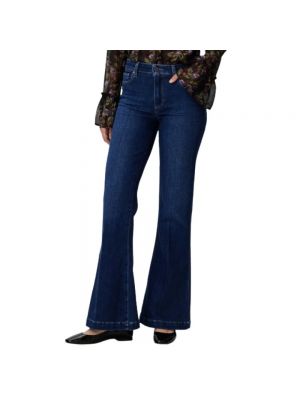 High waist bootcut jeans Paige blau