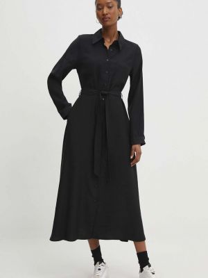 Midi šaty Answear Lab černé