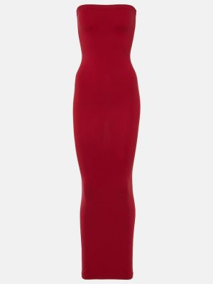 Jersey hosszú ruha Wolford piros