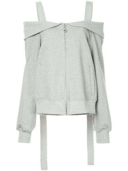 Пиджак с открытыми плечами Goen.j, серый