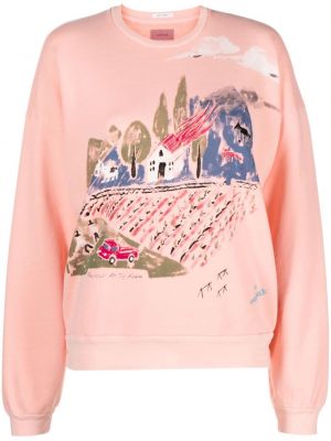 Sweatshirt aus baumwoll mit print Mother pink