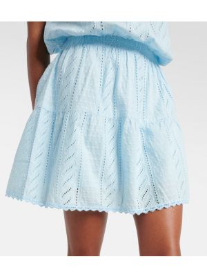 Mini robe en coton Melissa Odabash bleu