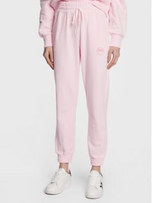Spodnie sportowe Pinko różowe