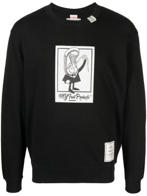 Trykt sweatshirt Maison Mihara Yasuhiro svart