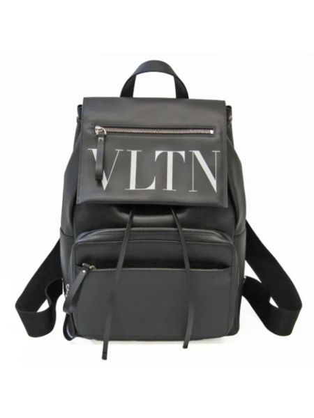 Plecak skórzany retro Valentino Vintage czarny