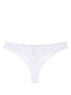 Slip a fiori Hanro bianco