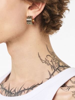 Boucles d'oreilles à imprimé Marc Jacobs doré