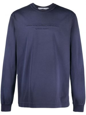 Sweatshirt aus baumwoll Alexander Wang blau
