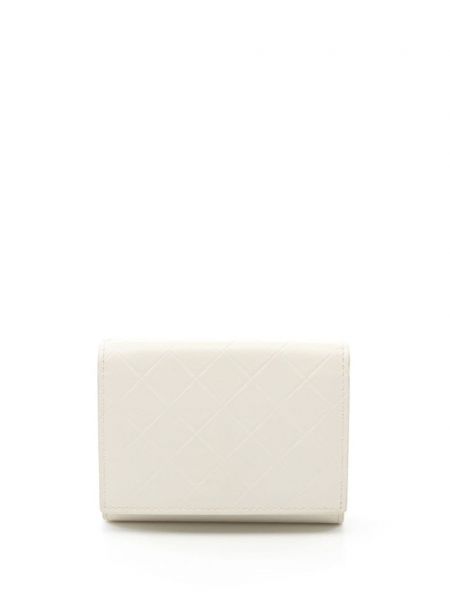 Kožená peňaženka Bottega Veneta Pre-owned biela