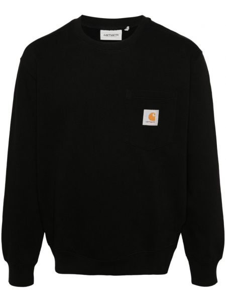 Džersis medvilninis džemperis su kišenėmis Carhartt Wip juoda