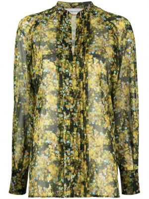 Trykt floral bluse Victoria Beckham grønn