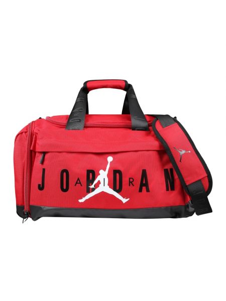Czerwona walizka z nadrukiem Jordan