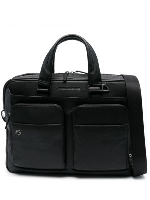 Кожени чанта за лаптоп Piquadro черно