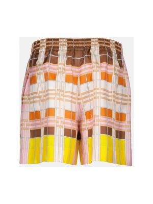 Abstrakte high waist shorts mit print Burberry pink