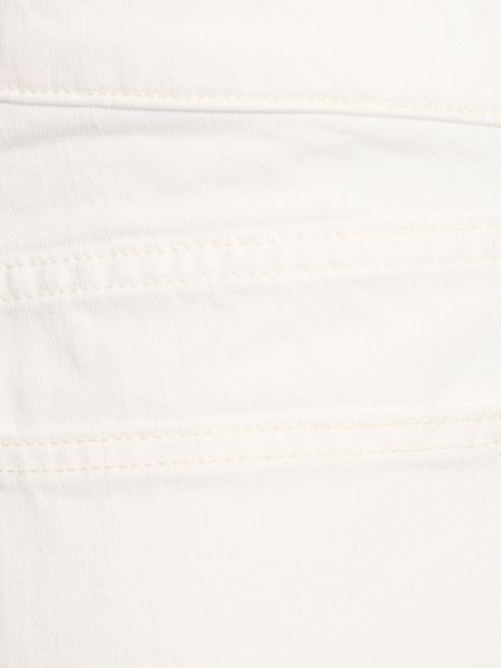Jeansy bawełniane relaxed fit Nili Lotan białe