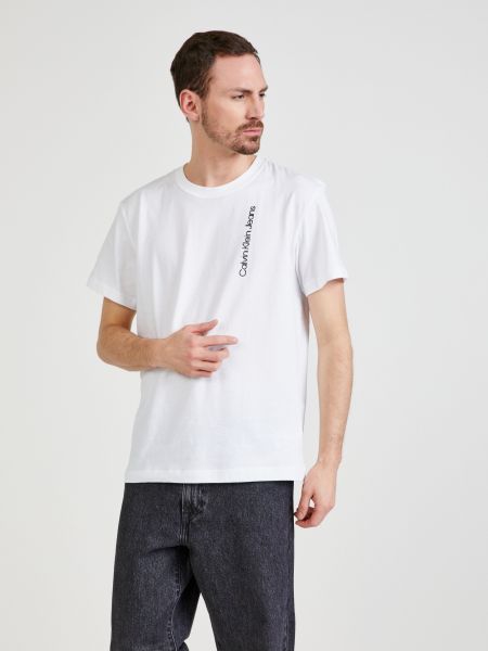 Polo majica Calvin Klein bela