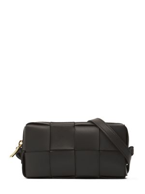 Lær mini bag Bottega Veneta svart