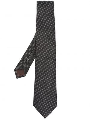 Вратовръзка с принт Canali черно