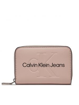 Кошелек на молнии Calvin Klein Jeans розовый