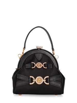 Szatén táska Versace fekete