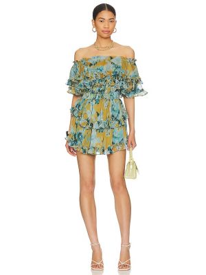 Mini vestido con estampado abstracto Misa Los Angeles