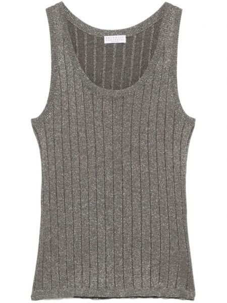 Tanktop Brunello Cucinelli grå