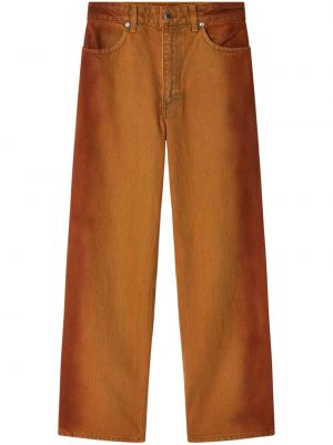Jeans en coton avec poches Eckhaus Latta orange
