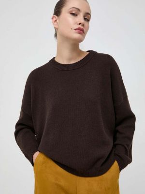 Sweter wełniany Liviana Conti brązowy