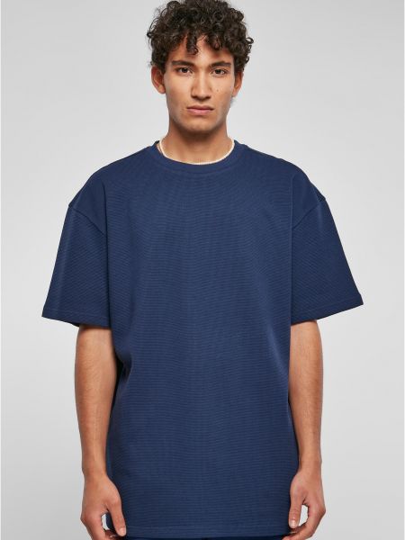 Marškinėliai oversize Urban Classics mėlyna