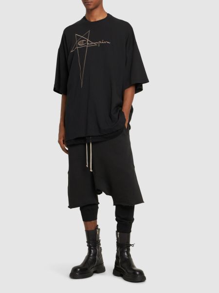 T-shirt in jersey Rick Owens nero