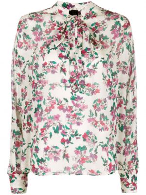 Trykt floral krage bluse Pinko