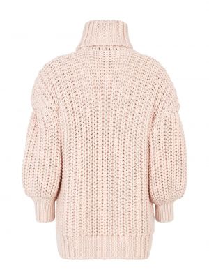 Jersey de cuello vuelto de tela jersey Fendi rosa