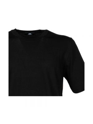 Camiseta de lana de lana merino Alpha Studio negro