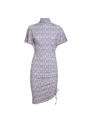 Sukienka mini z krótkim rękawem Isabel Marant Etoile niebieska
