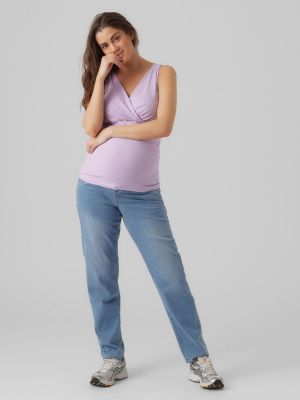 Pantalon Vero Moda Maternity bleu