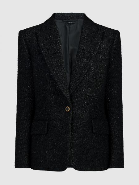 Черный твидовый пиджак Tom Ford