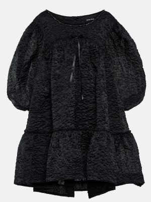 Obleka s čipko Simone Rocha črna