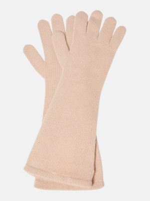 Kašmírové rukavice Max Mara béžové