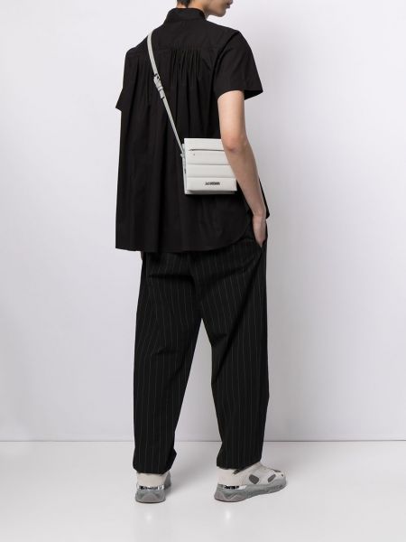 Hemd mit taschen mit plisseefalten Fumito Ganryu schwarz