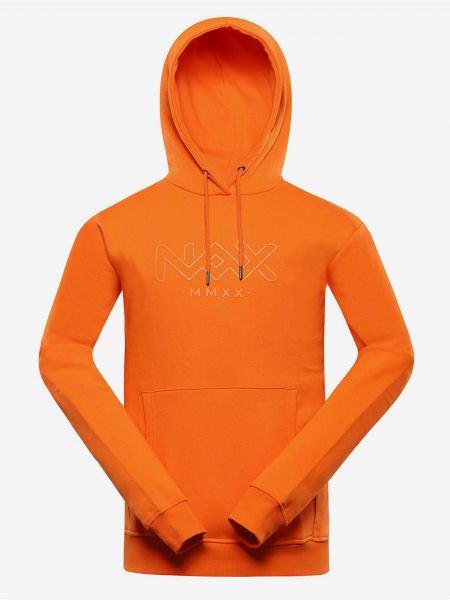 Mikina s kapucí Nax oranžová