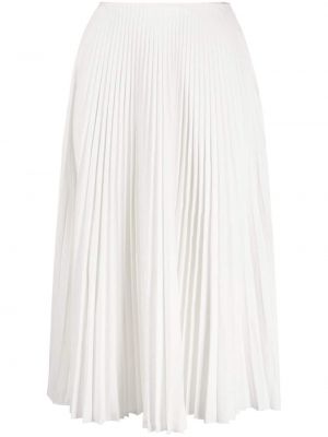 Plisované midi sukně Prada Pre-owned bílé