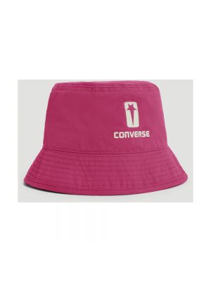 Sombrero de algodón con estampado Rick Owens rosa