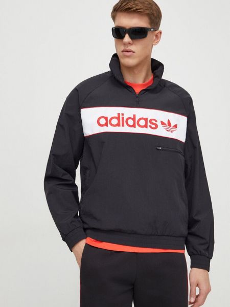 Jakna oversized Adidas Originals crna
