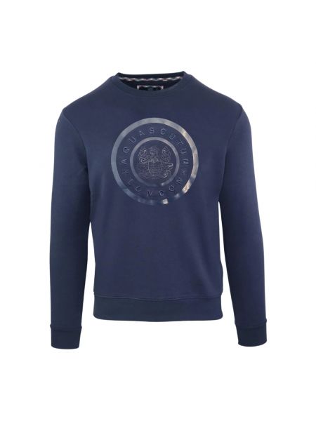 Sweatshirt mit rundem ausschnitt Aquascutum blau